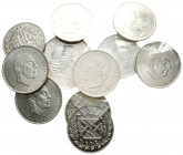 ESPAÑA. Lote compuesto por 12 monedas de plata, conteniendo: Estado Español 100 Pesetas 1966 *66-67-68-70; Juan Carlos I. 2000 Pesetas 1994 (2), 1996 ...