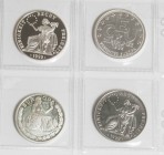 ALEMANIA. Conjunto de 4 monedas de 1992 y 1995, incluyendo del año 1992: 1 Ecu (Ar 31,38g), 1 Ecu (Ar 31,41g) y 1 Ecu (Ar 24,87g). Del año 1995: 25 Ec...