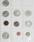 BELGICA. Conjunto de 10 monedas de Ecu desde 1987 hasta 1998, excepto 1988, 1989, 1990, 1992, 1994 y 1996, incluyendo del año 1987: 5 Ecus (Ar 22,69g)...