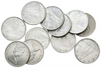 CANADA. Lote compuesto por 11 monedas de plata, 10 Cents de 1968. Ar. MBC-/MBC+. A EXAMINAR.
