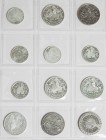 GIBRALTAR. Conjunto de 26 monedas de Ecu desde el año 1991 hasta el 1995, incluyendo del año 1991: 14 Ecus (Ar 10,15g) y 35 Ecus (Ar 28,48g). Del año ...