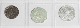 ISRAEL. Conjunto de 3 monedas de Euro de 1996 y 1997, incluyendo del año 1996: 5 Euros (Ar 15,54g) y 50 Euros (Ar 25,01g). Del año 1997: 50 Euros (Ar ...