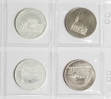 LIECHTENSTEIN. Conjunto de 4 monedas de Euro de 1996 y 1997, incluyendo del año 1996: 5 Euros (Ar 31,32g) y 20 Euros (Ar 25,05g). Del año 1997: 5 Euro...