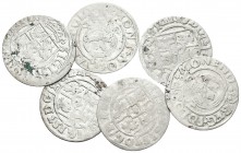 POLONIA. Conjunto de 6 monedas. Sigismundo III Vasa. Poltorak. 1587-1632. Bydgoszcz. Ar. MBC-/MBC.