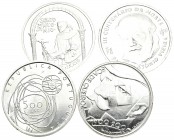 PORTUGAL. Lote compuesto por 4 monedas de 500 Escudos: 1995 San Antonio; 1997 Padre Antonio Vieira; 2000 Eca de Queiroz y 2001 Oporto (Capital de Euro...