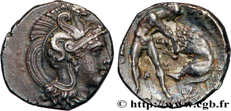 CALABRIA - TARAS
Type : Diobole 
Date : c. 380-325 AC. 
Mint name / Town : Taren...