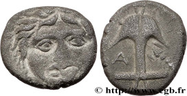 THRACE - APOLLONIA PONTICA
Type : Drachme 
Date : c. 400-350 AC. 
Mint name / Town : Apollonia 
Metal : silver 
Diameter : 13,5  mm
Orientation dies :...