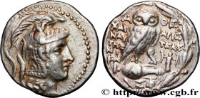 ATTICA - ATHENS
Type : Tétradrachme stéphanophore 
Date : troisième mois 
Date : c. 144-143 AC. 
Mint name / Town : Athènes, Attique 
Metal : silver 
...