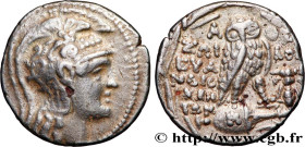 ATTICA - ATHENS
Type : Tétradrachme stéphanophore 
Date : c. 109-108 AC. 
Mint name / Town : Athènes, Attique 
Metal : silver 
Diameter : 28  mm
Orien...