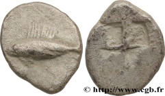 MYSIA – KYZIKOS / CYZICUS
Type : Hemiobole 
Date : c. 580-550 AC 
Mint name / Town : Cyzique 
Metal : silver 
Diameter : 10  mm
Weight : 0,57  g.
Rari...