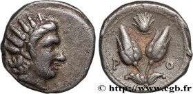 CARIA - CARIAN ISLANDS - RHODES
Type : Diobole 
Date : c. 275-250 AC. 
Mint name / Town : Rhodes, Carie 
Metal : silver 
Diameter : 10,5  mm
Orientati...
