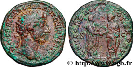MARCUS AURELIUS
Type : Dupondius 
Date : 162 
Mint name / Town : Rome 
Metal : copper 
Diameter : 26,5  mm
Orientation dies : 6  h.
Weight : 11,45  g....