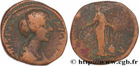 CRISPINA
Type : As 
Date : 180-182 
Mint name / Town : Rome 
Metal : bronze 
Diameter : 24  mm
Orientation dies : 6  h.
Weight : 11,69  g.
Rarity : R1...