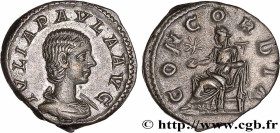 JULIA PAULA
Type : Denier 
Date : 220 
Mint name / Town : Rome 
Metal : silver 
Millesimal fineness : 500  ‰
Diameter : 18,5  mm
Orientation dies : 12...