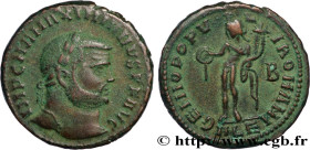 MAXIMIANUS HERCULIUS
Type : Follis ou nummus 
Date : 297-298 
Mint name / Town : Alexandrie 
Metal : copper 
Diameter : 26  mm
Orientation dies : 11  ...