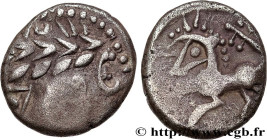 GALLIA - ALLOBROGES (Dauphiné area)
Type : Denier au cheval galopant et au “caducée” 
Date : Ier siècle avant J.-C. 
Metal : silver 
Diameter : 12  mm...