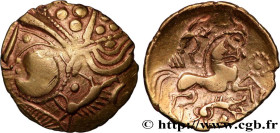 GALLIA - AULERCI EBUROVICES (Area of Évreux)
Type : Hémistatère aux sangliers et à l’annelet perlé pointé 
Date : c. 60-50 AC. 
Mint name / Town : Évr...
