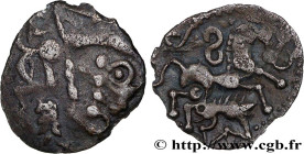 GALLIA - AULERCI EBUROVICES (Area of Évreux)
Type : Denier d'argent scyphate dit au sanglier 
Date : c. 60-30 AC. 
Mint name / Town : Évreux (27) 
Met...