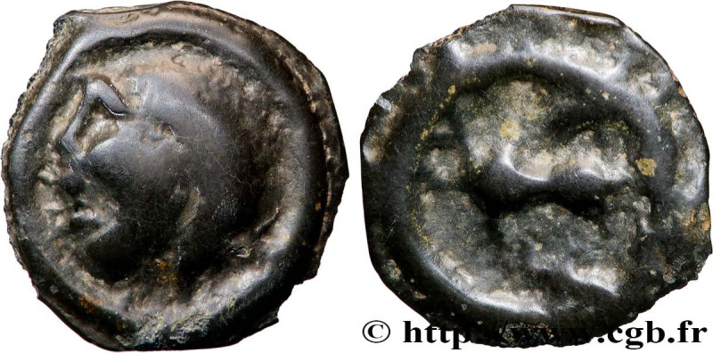 BITURIGES CUBI, UNSPECIFIED
Type : Potin au cheval 
Date : c. 80-50 AC. 
Metal :...