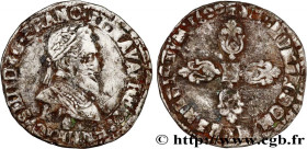 HENRY IV
Type : Demi-franc, 2e type de Bordeaux 
Date : 1600 
Mint name / Town : Bordeaux 
Quantity minted : 8694 
Metal : silver 
Millesimal fineness...