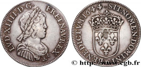 LOUIS XIV "THE SUN KING"
Type : Quart d'écu, portrait à la mèche courte 
Date : 1644 
Mint name / Town : Lyon 
Quantity minted : 512918 
Metal : silve...