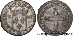 LOUIS XIV "THE SUN KING"
Type : XVI deniers 
Date : 1696 
Mint name / Town : Strasbourg 
Quantity minted : 2220054 
Metal : billon 
Millesimal finenes...