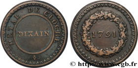 REVOLUTION COINAGE / CONFIANCE (MONNAIES DE…)
Type : Dixain de Rochon 
Date : 1791 
Mint name / Town : Lyon 
Metal : copper 
Diameter : 33,5  mm
Orien...