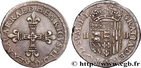 NAVARRE-BEARN - HENRY III
Type : Quart d'écu 
Date : 1585 
Mint name / Town : Pau 
Metal : silver 
Diameter : 28,5  mm
Orientation dies : 6  h.
Weight...