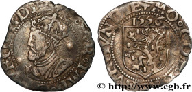 FRANCHE-COMTÉ - COUNTY OF BURGUNDY - CHARLES V CALLED CHARLES QUINT
Type : Carolus 
Date : 1556 
Mint name / Town : Dole 
Metal : billon 
Diameter : 1...