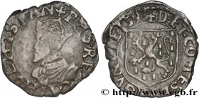 COUNTY OF BURGUNDY - PHILIP II OF SPAIN
Type : Carolus 
Date : 1593 
Mint name / Town : Dole 
Metal : billon 
Diameter : 20,5  mm
Orientation dies : 5...