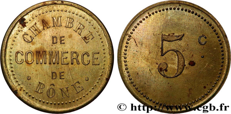 ALGERIA
Type : Essai 5 Centimes Chambre de commerce de Bône en laiton 
Date : n....