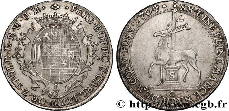 GERMANY - STOLBERG
Type : 2/3 Thaler Frédéric-Botho et Charles-Louis 
Date : 176...