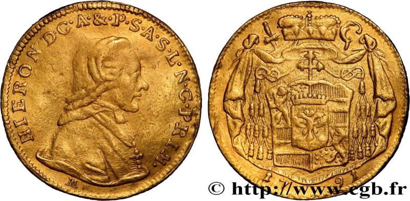 AUSTRIA - SALZBURG - JEROME COLLOREDO
Type : Ducat 
Date : 1791 
Mint name / Tow...