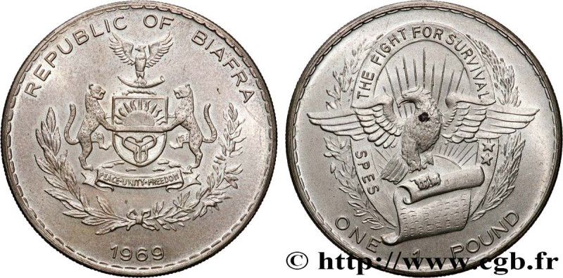 BIAFRA
Type : 1 Pound 
Date : 1969 
Quantity minted : - 
Metal : silver 
Millesi...