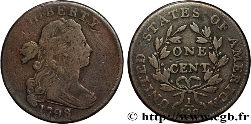 UNITED STATES OF AMERICA
Type : 1 Cent type au buste drapé - 2nd type 
Date : 17...