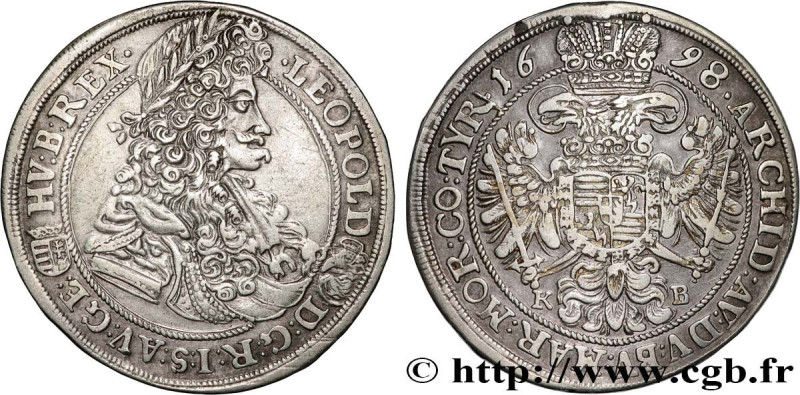 HUNGARY - KINGDOM OF HUNGARY - LEOPOLD I
Type : 1/2 Thaler 
Date : 1698 
Mint na...