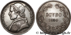 ITALY - PAPAL STATES - PIUS IX (Giovanni Maria Mastai Ferretti)
Type : Scudo Pie IX an IX 
Date : 1854 
Mint name / Town : Rome 
Quantity minted : 145...