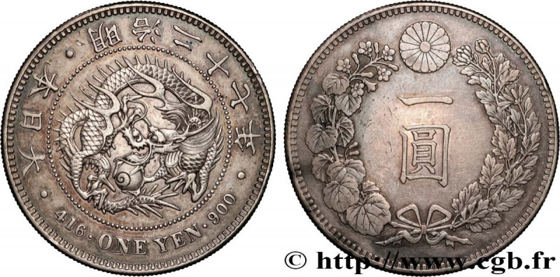 JAPAN
Type : 1 Yen dragon an 27 Meiji 
Date : 1894 
Quantity minted : 22118416 
...