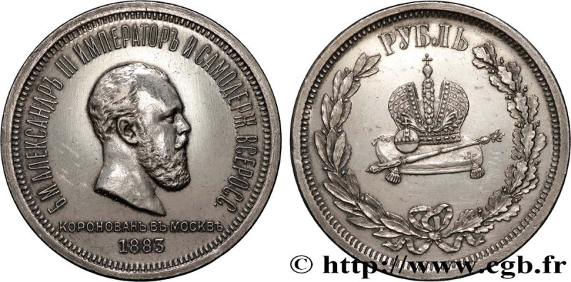 RUSSIA - ALEXANDER III
Type : 1 Rouble du couronnement 
Date : 1883 
Mint name /...