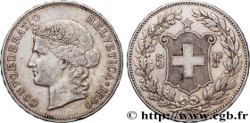 SWITZERLAND
Type : 5 Francs Helvetia 
Date : 1890 
Mint name / Town : Berne 
Quantity minted : 305000 
Metal : silver 
Millesimal fineness : 900  ‰
Di...