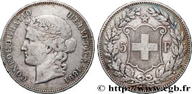SWITZERLAND
Type : 5 Francs Helvetia 
Date : 1891 
Mint name / Town : Berne 
Quantity minted : 150000 
Metal : silver 
Millesimal fineness : 900  ‰
Di...