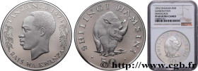 TANZANIA
Type : 50 Shilingi Proof Rhinocéros 
Date : 1974 
Quantity minted : 13000 
Metal : silver 
Millesimal fineness : 500  ‰
Diameter : 42  mm
Ori...