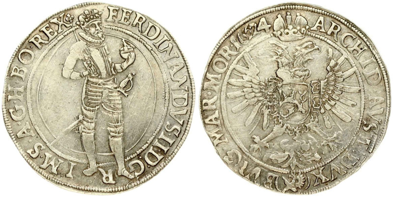 Holy Roman Empire, Bohemia. Ferdinand II (1590-1637). Taler 1624, Joachimsthal. ...