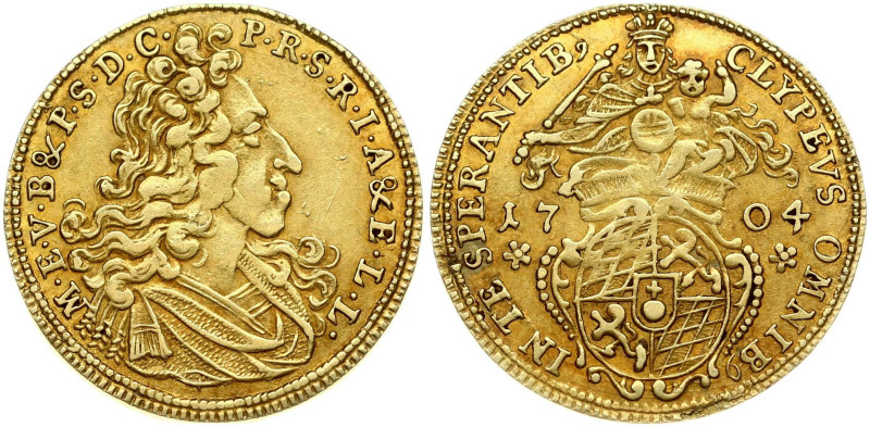 Germany, Bavaria. Maximilian II Emanuel (1679-1726). Goldgulden 1704. Gold 3.22 ...