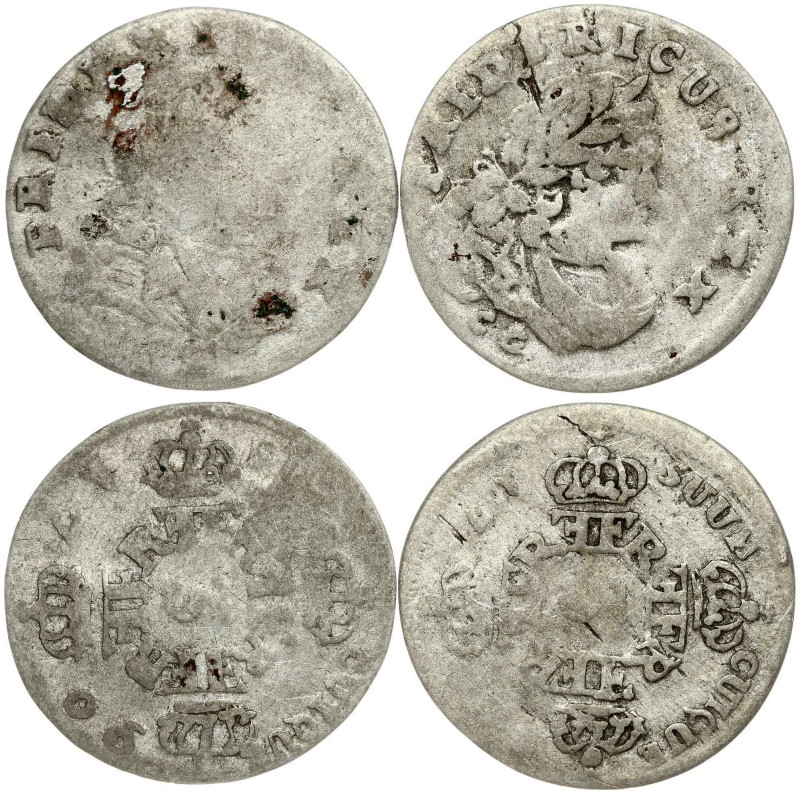 Germany, Prussia. Friedrich I (1701-1713). 3 Groscher 1706 CG, Konigsberg. Silve...