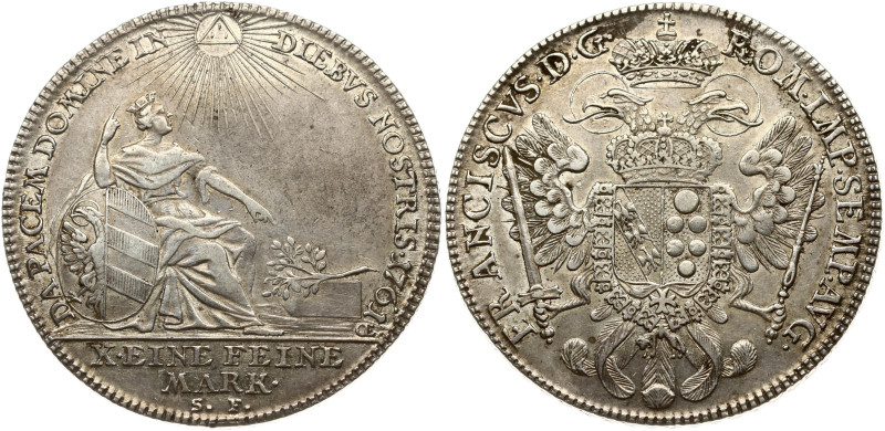 Germany, Nuremberg. Taler 1761 SF. Silver 27.97 g. Dav. 2487; KM-335. Patina.