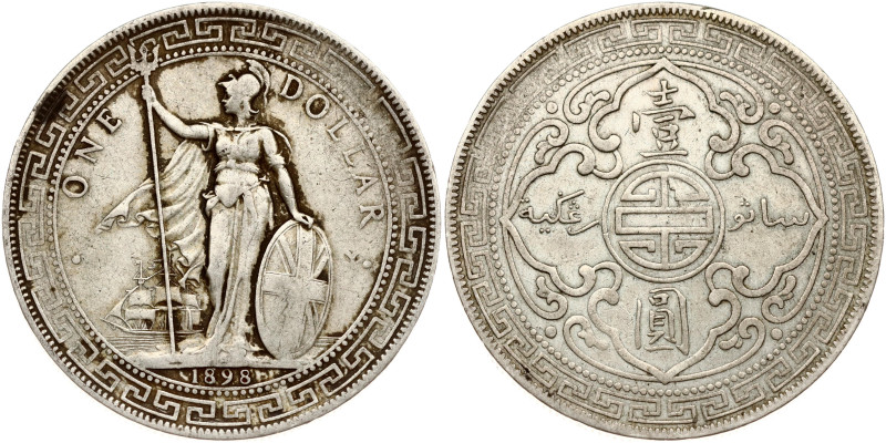 Great Britain. Victoria (1837-1901). Dollar 1898 B. Silver 26.58 g. KM-T5.