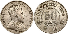 Hong Kong 50 Cents 1904