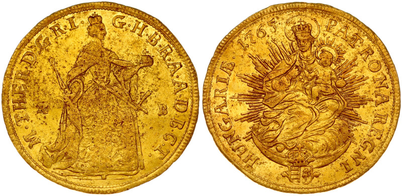 Hungary. Maria Theresa (1740-1780). Ducat 1765 KB. Gold 3.45 g. KM 329.2