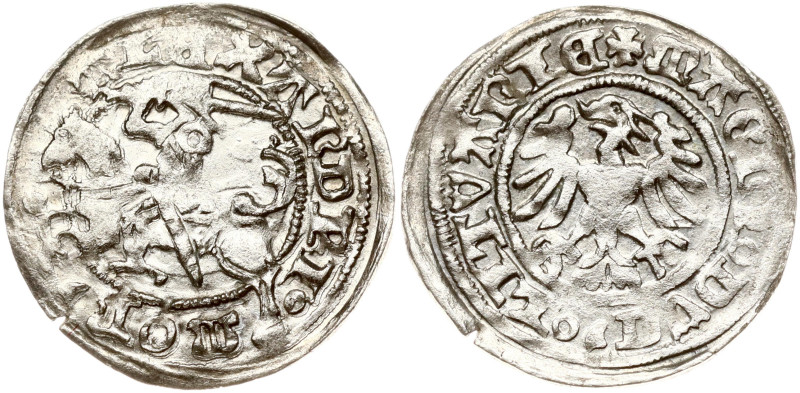 Lithuania. Aleksander Jagiellon (1492–1506). Polgrosz ND (1492–1506), Vilnius. S...